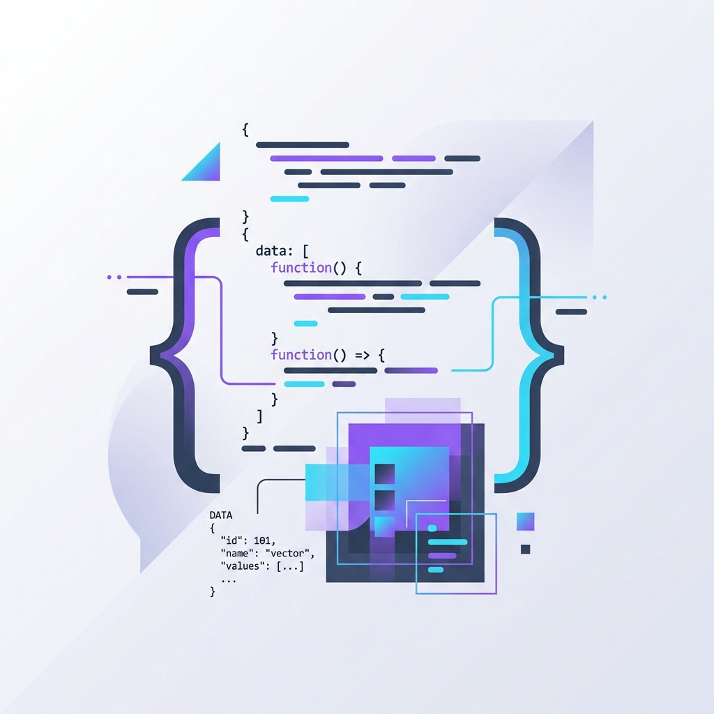 JSON abstract structures graphic