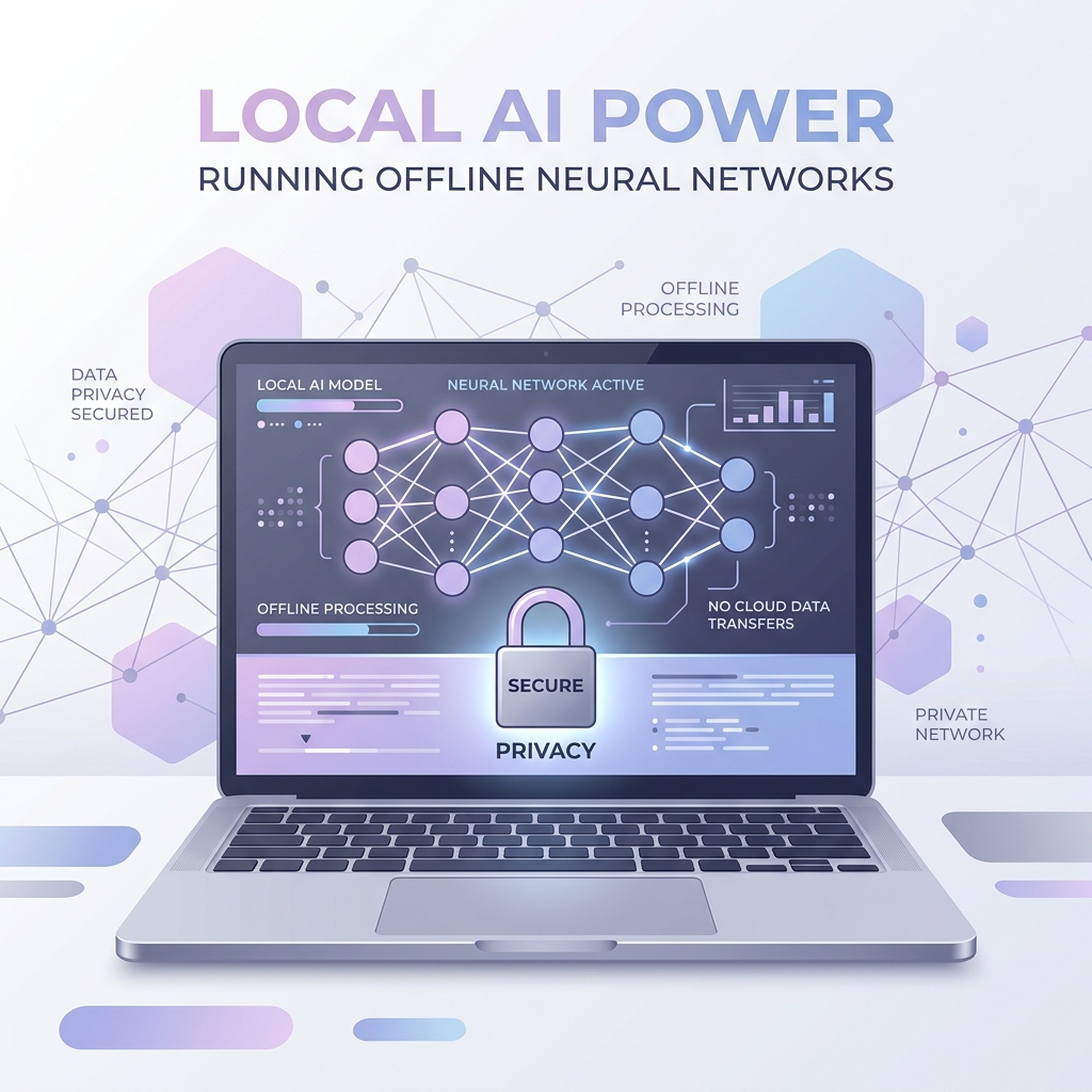 Laptop running offline AI models